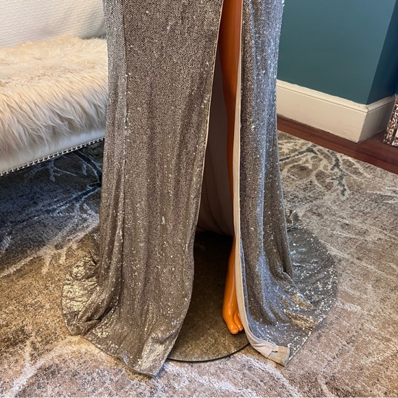 FAVIANA Sequin Halter Gown - Picture 8 of 16